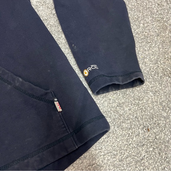 Carhartt Force FR Hoodie Jacket Cat 2 Mens Medium Tall Navy Blue Flame Resistant - Picture 6 of 11